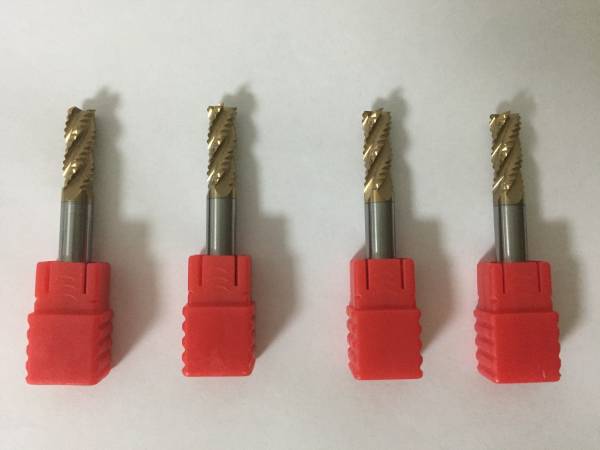 正規品，限定SALE 新品 RG 4枚刃 φ6 超硬 コーティング ラフィング エンドミル D6x15x50-4N-R 4本セット 。