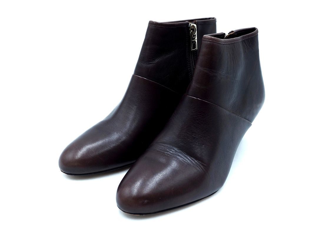 COACH コーチ ウェッジソール ブーティー ブーツ size37（23.5ｃｍくらい）/茶 ◇■ ☆ djb7 レディース