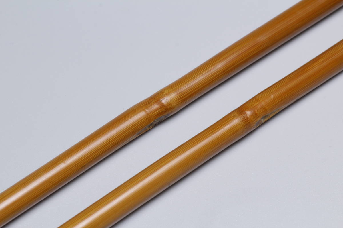 中川浄益 竹製煙管一対 時代物 喫煙具 煙管 キセル 中国美術／文房具