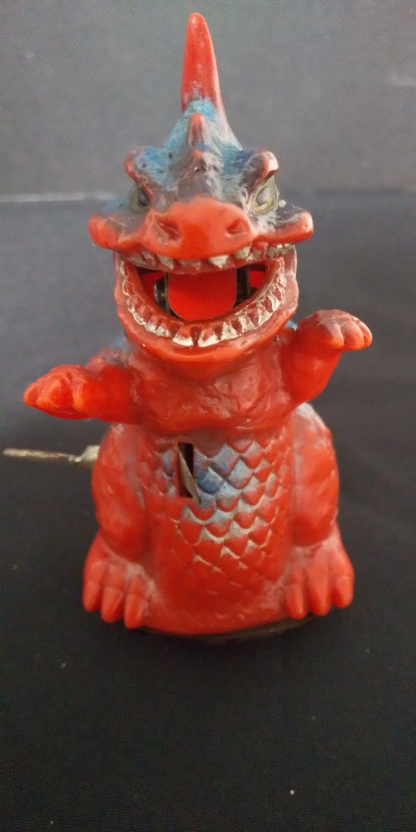 1円〜 1970年代 当時物 ヨネザワ 発火怪獣 ゴメラ ソフビ ゼンマイ パチ怪獣 昭和レトロ