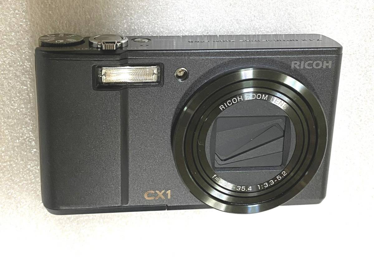 【良品】リコー デジカメ ブラック Ricoh CX1 付属品 充電器 バッテリー RICOH 黒