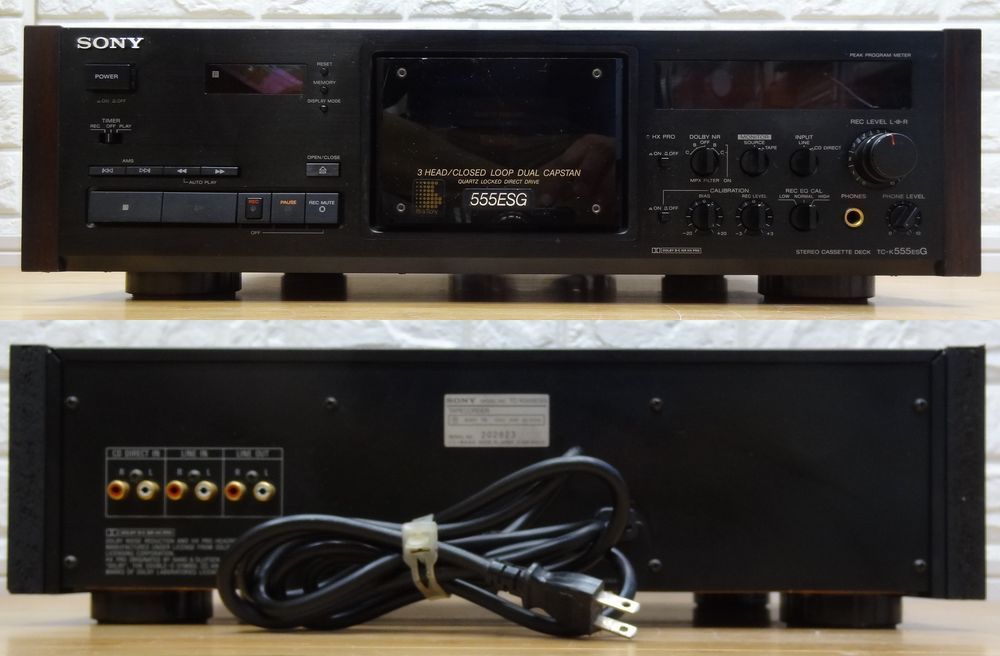 SONY TC-K555ESG カセットデッキ ジャンク品/現状品 SONY TC-K555ESG カセットデッキ ジャンク品/現状品