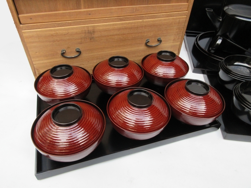 輪島塗 茶平一斎 四つ椀 天然木製漆塗 塗師 黒塗飯碗汁