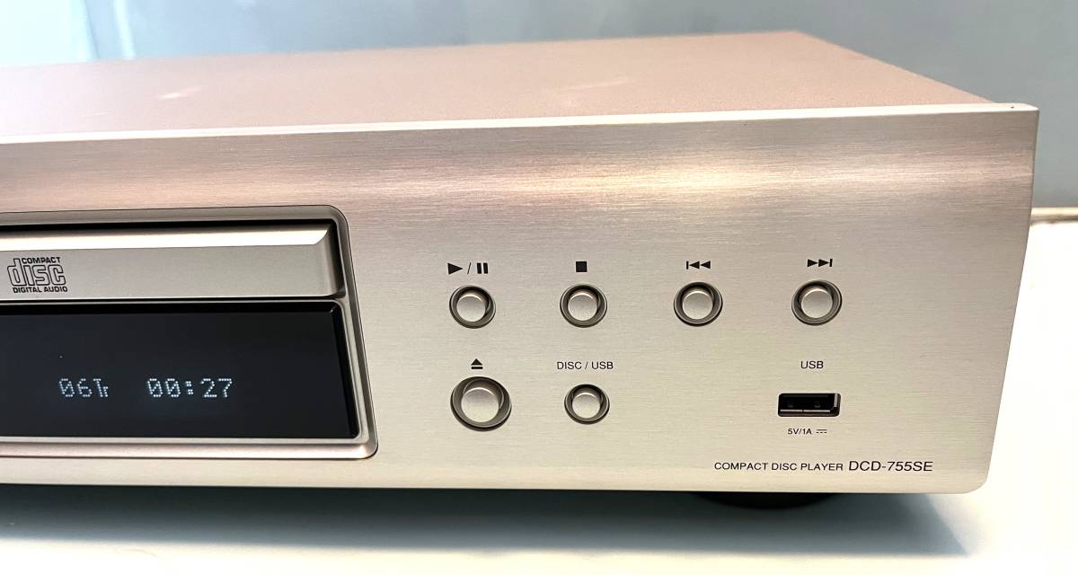 動作OK／30日間返品保証】 CD/USBプレイヤー Denon デノン DCD-755SE