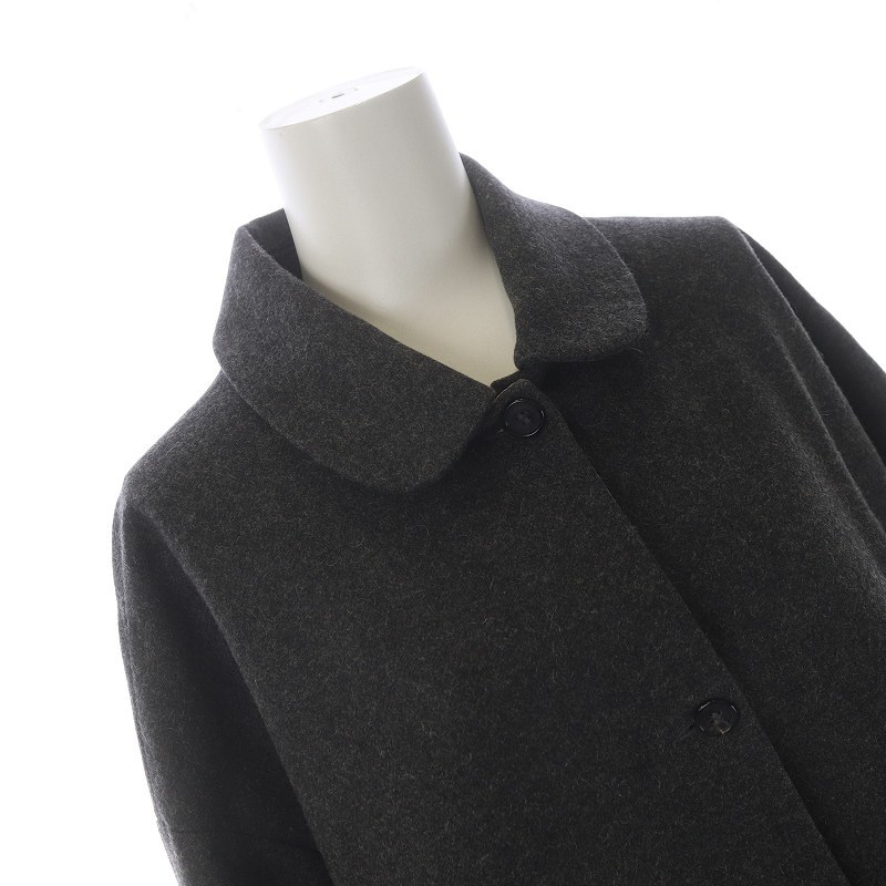 アプントビー apuntob ラウンドカラーコート ロング シングル ウール S