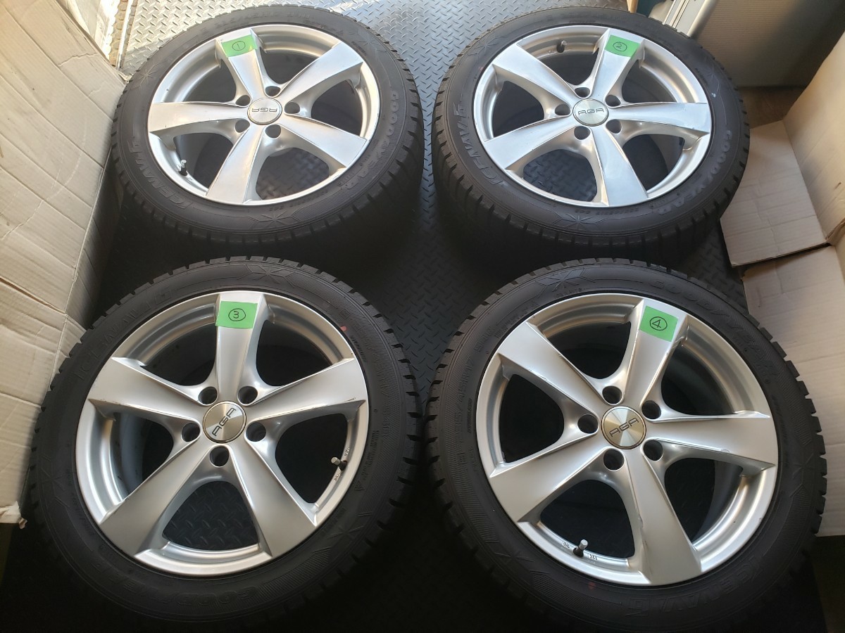 アウディA4 17インチ アルミホイール スタッドレス 4本セット 235 45