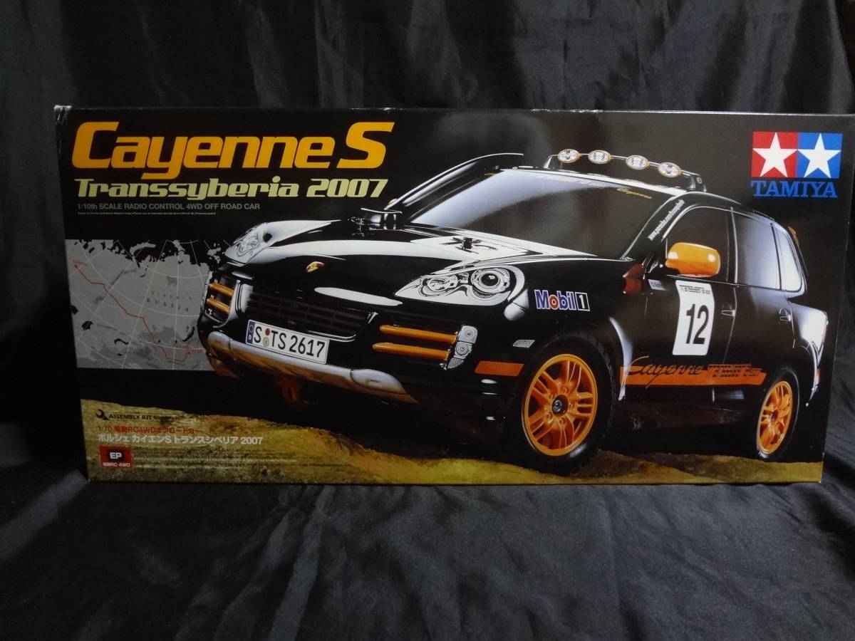 タミヤ RC 1/10 ポルシェ カイエンS トランスシベリア 2007 未組み立てキット TAMIYA レア