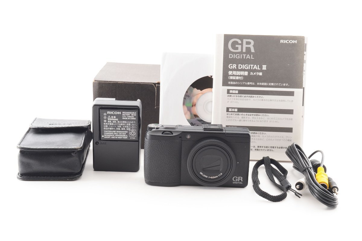 ショット数5224回! RICOH GR Digital Ⅲ 美品 シャッター回数2951回 RICOH GR DIGITAL III GRDIGITAL3 箱付き