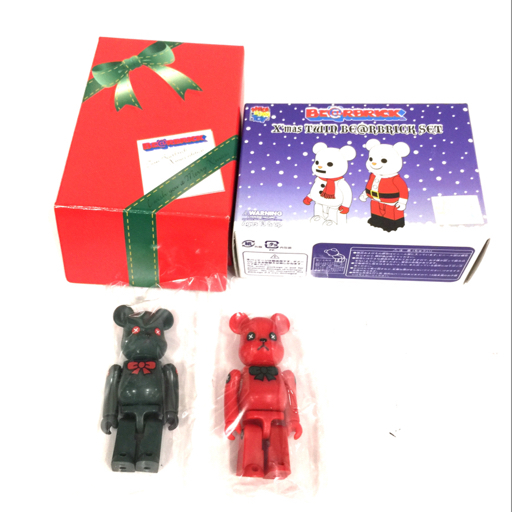 メディコム・トイ クリスマス ツイン ベアブリック セット クリスマス限定 ベアブリック 2点 セット 外箱付き