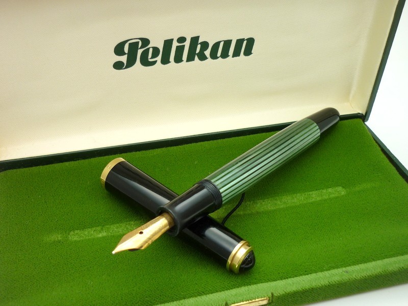 1000円スタート 万年筆 PELIKAN ペリカン 400 ブラック×グリーン