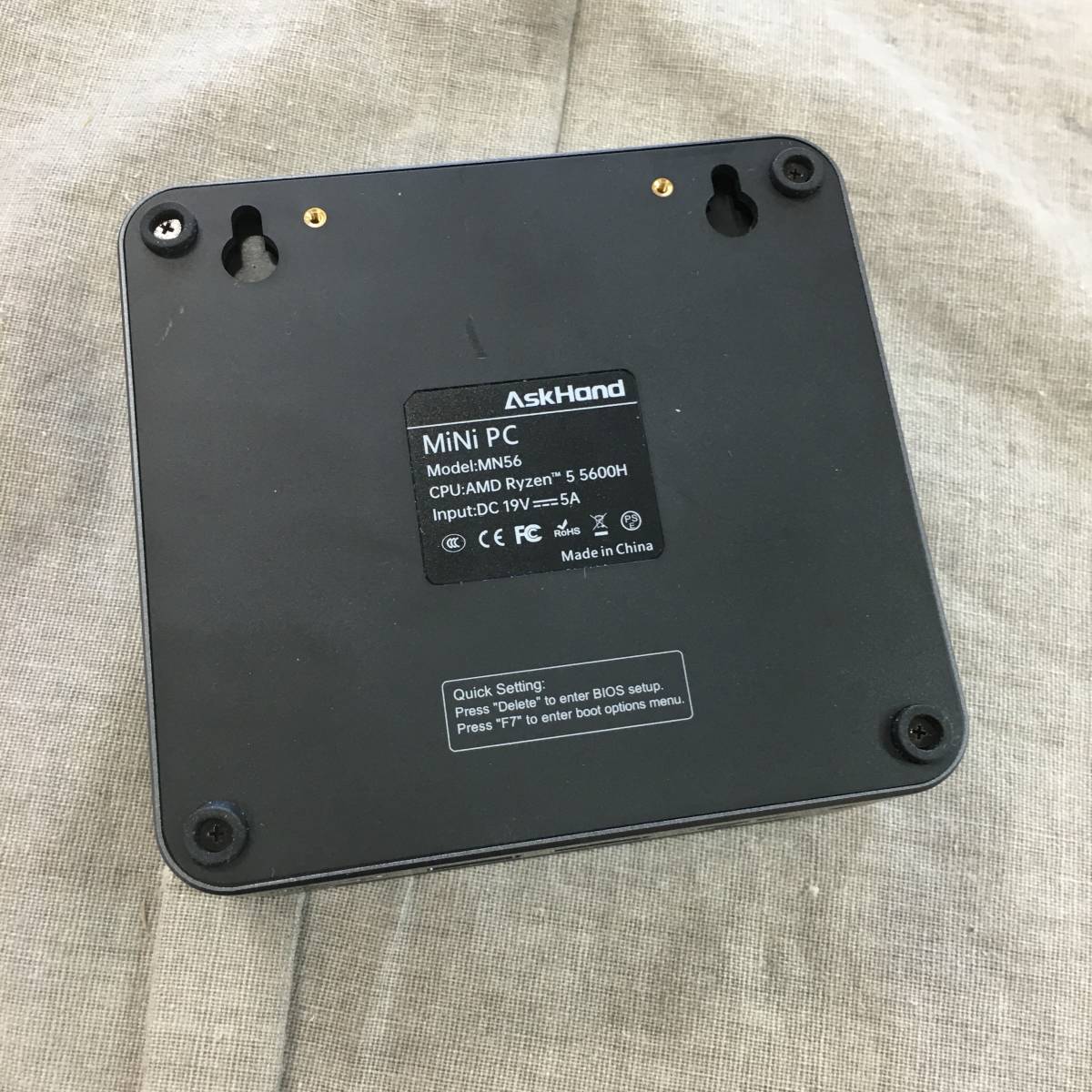 MN56 AskHand ミニPC Ryzen 0 AMD 5600H : 動作確認済みASKHAND PC ID