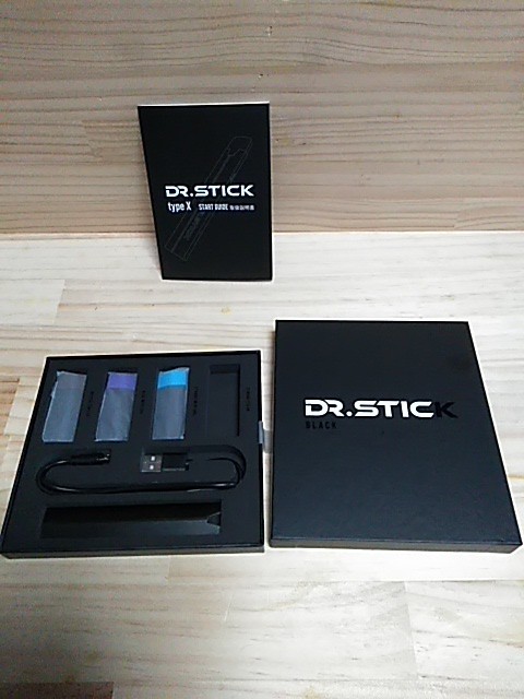 ドクタースティック DR. STICKと、ケーブル、 TypeX 専用リキッド ３種 セット 未使用品 送料無料