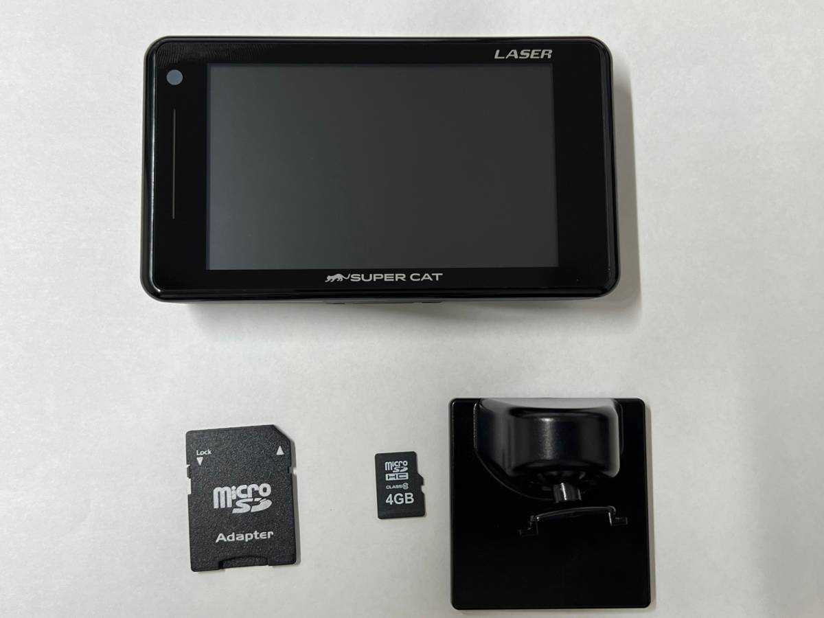 美品□動作確認済□YUPITERU SUPER CAT レーザー＆レーダー探知機 Z110L（