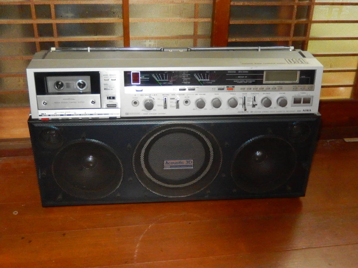 AIWA CS-J88 Acoustic 3D アイワ ラジカセ 昭和レトロ 【公式通販】
