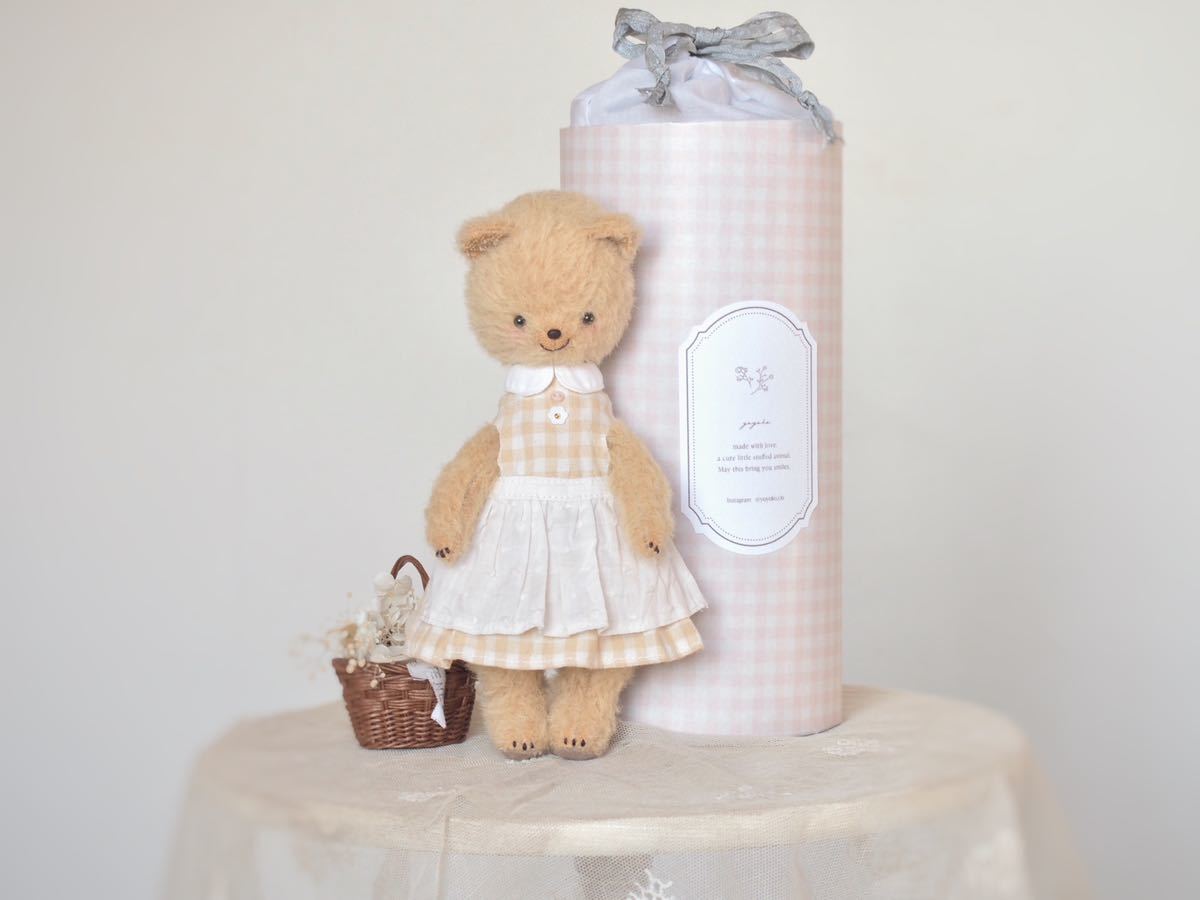 ＊ yoyoko ＊ テディベア ぬいぐるみ ハンドメイド ブライス