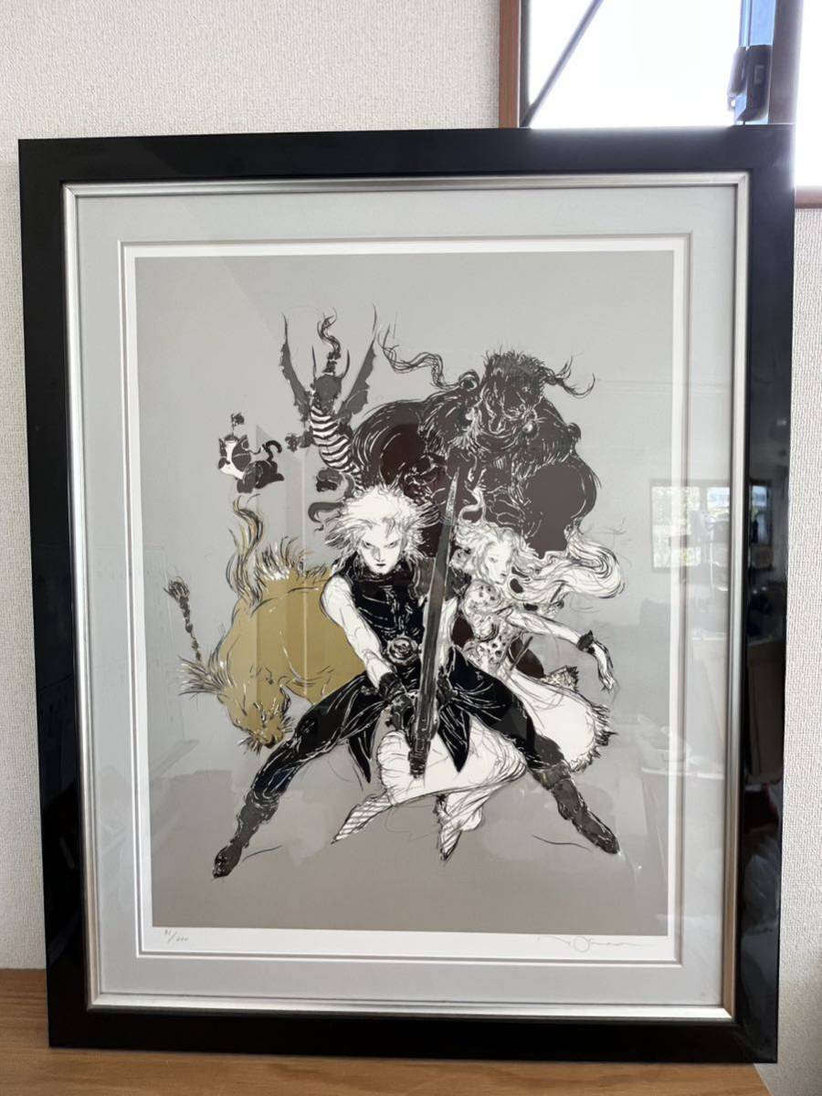 天野喜孝／シルクスクリーン／ファイナルファンタジーⅦ『静謐』 天野喜孝／シルクスクリーン／ファイナルファンタジーⅦ『静謐』 天野