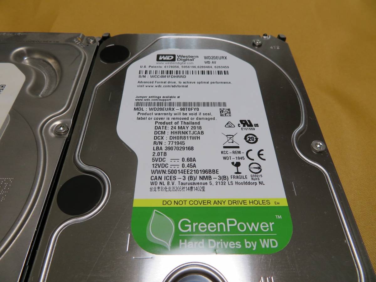 正常品 Western Digital HDD 3TB & 2TB 2台セット 2TB Western Digital WD Red HDD | 3.5インチ内蔵HDD Blue 3.5インチ