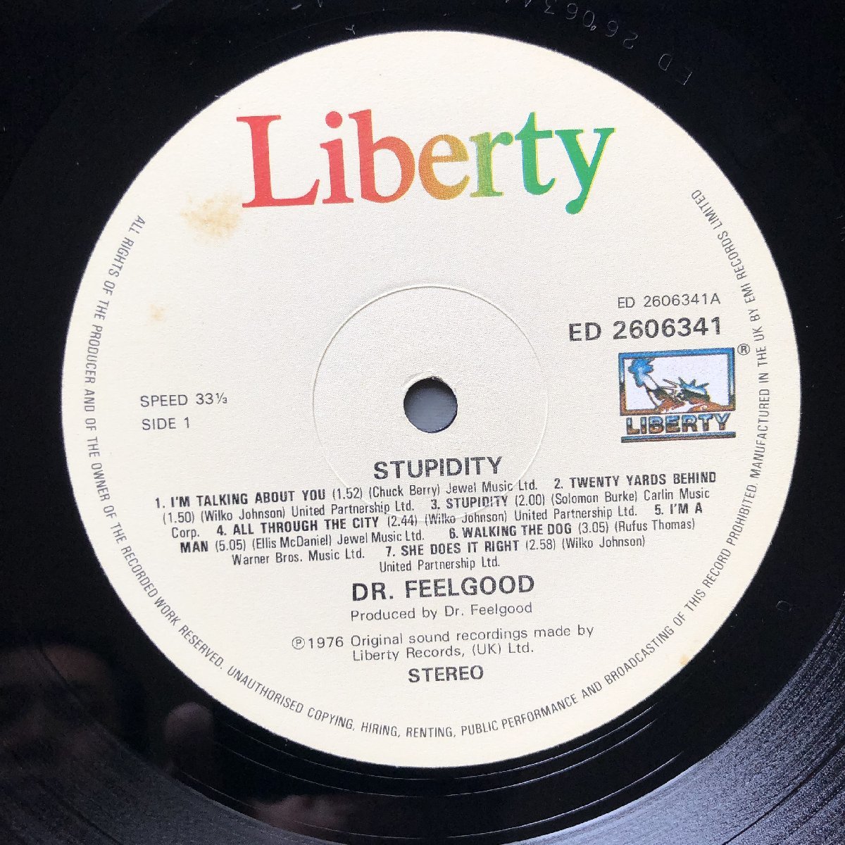 傷なし美盤 英国 本国盤 ドクター・フィールグッド Dr. Feelgood LP 
