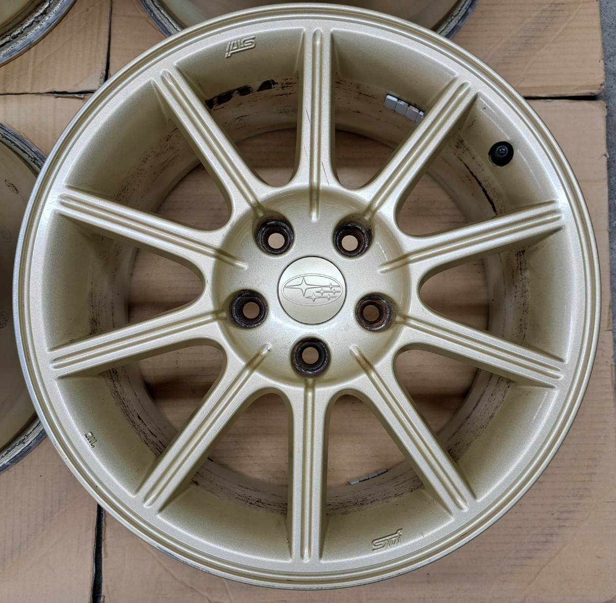 スバル インプレッサ WRX STI 純正 ホイール 4本セット 8.0J スバル インプレッサ WRX STI 純正 ホイール 4本セット 8.0J