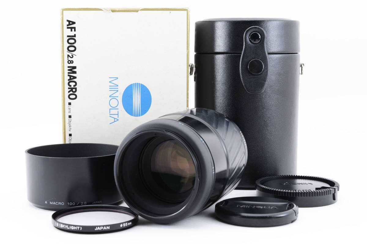 MINOLTA AF MACRO 100mm F2.8 マクロ ミノルタ SONY ソニー 箱 ケース