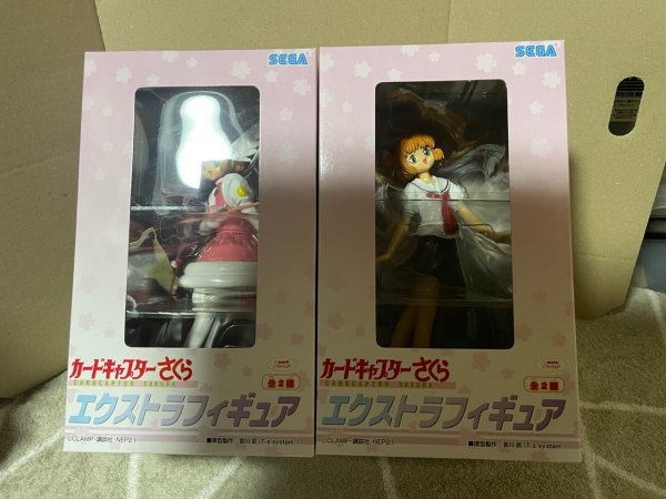 SEGA カードキャプターさくら エクストラフィギュア 制服(夏服)/バトルコスチューム(フライVer.) 2体セット