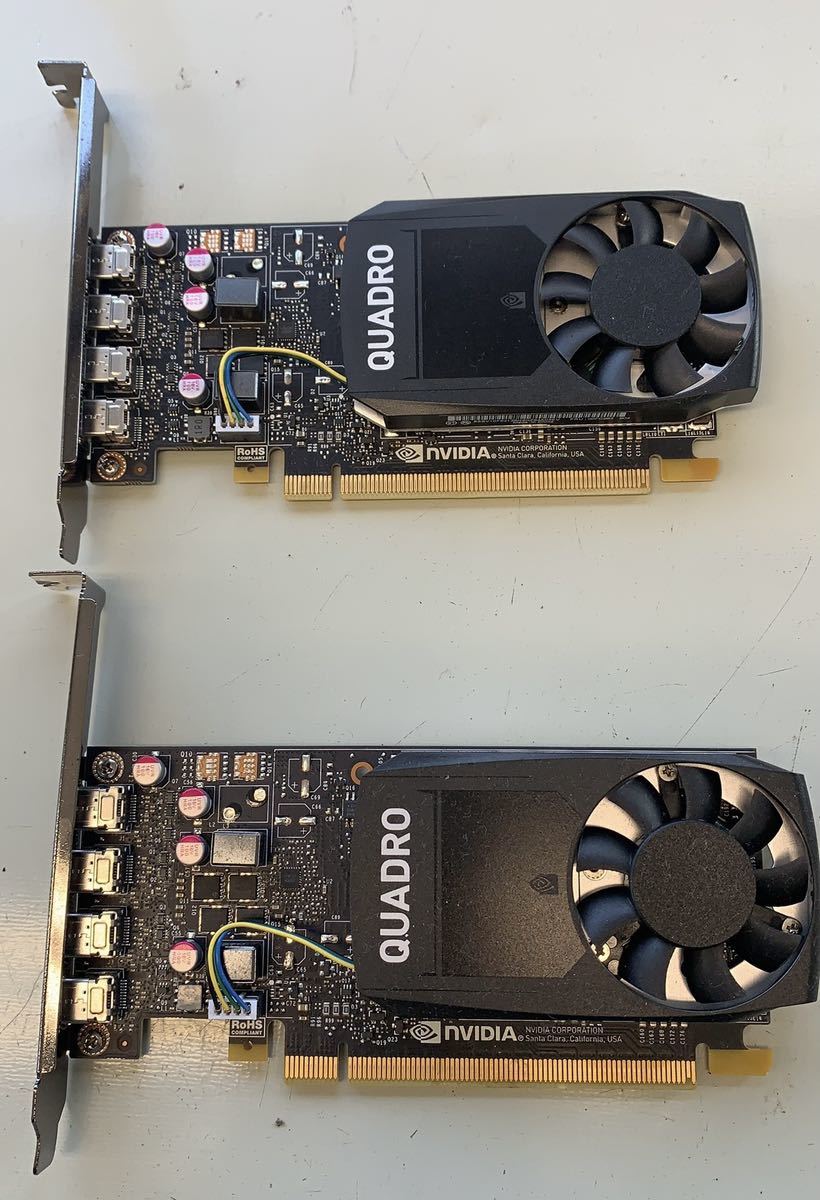 NVIDIA Quadro P1000 グラフィックボード 2個セット 中古 P1000 Quadro