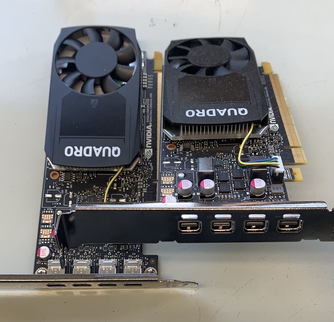 NVIDIA Quadro P1000 グラフィックボード 2個セット 中古 P1000 Quadro