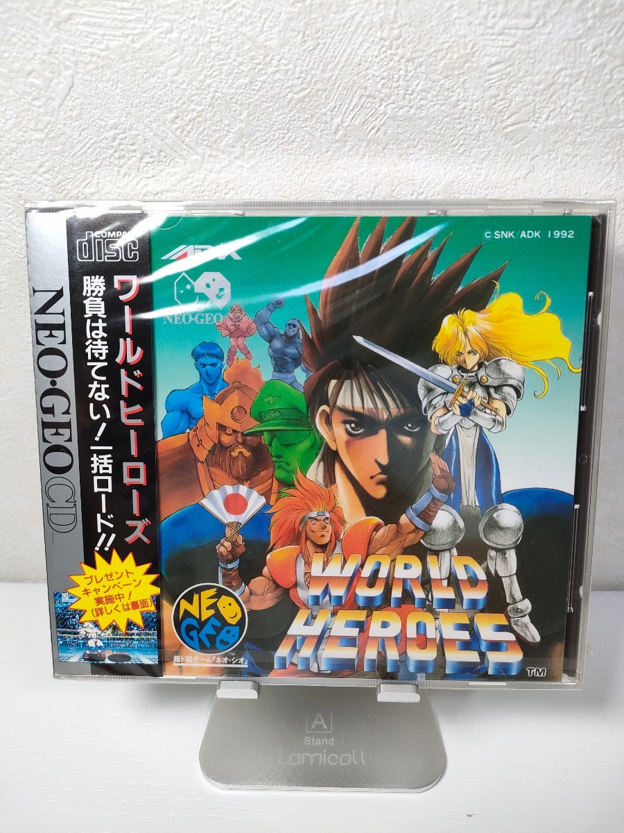 レア　新品 ネオジオCD トレジャーオブカリビアン ネオジオCD【ワールドヒーローズ】『未開封』(NEOGEO SNK ソフト ADK