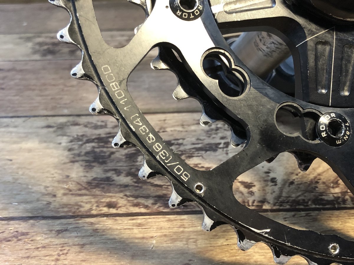 ローター ROTOR 3D クランクセット 52⁄36T 0 172.5mm 3D24 noQ 