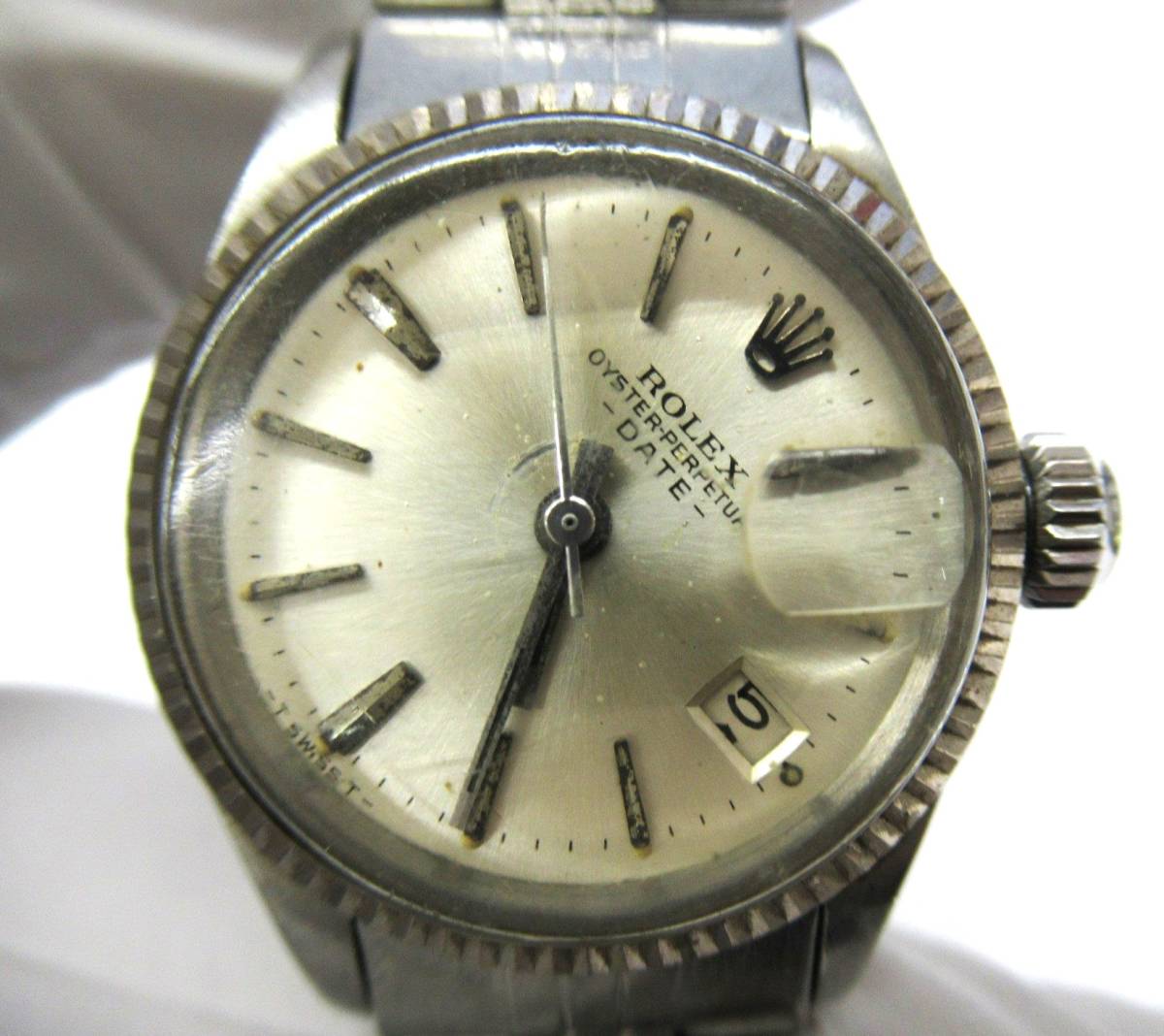 ロレックス 6517 オイスターパーペチュアルデイト レディースウォッチ 腕時計