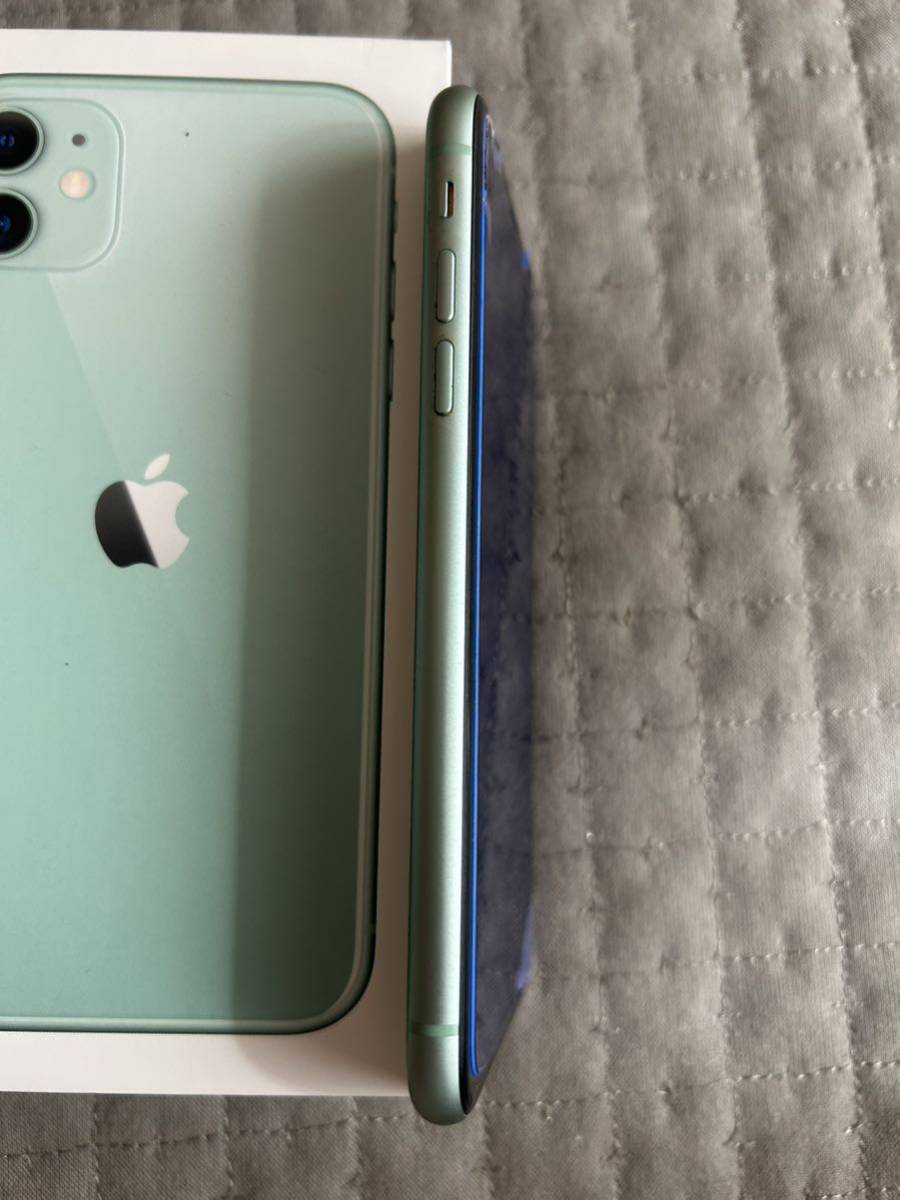 128GB iPhone11 グリーン ミントグリーン バッテリー最大容量100% SIM