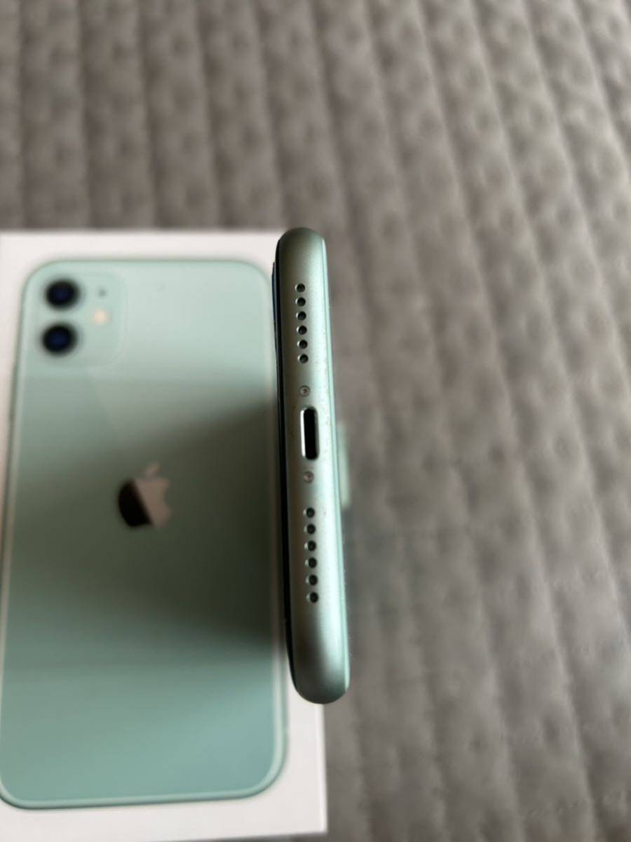 128GB iPhone11 グリーン ミントグリーン バッテリー最大容量100% SIM