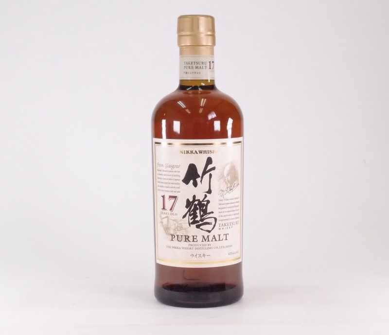 定番，HOT ニッカウヰスキー竹鶴ピュアモルト 17年43%700ml 未開栓品 -30(日本)｜売買されたオークション情報、yahooの商品情報をアーカイブ公開 - オークファン 日本