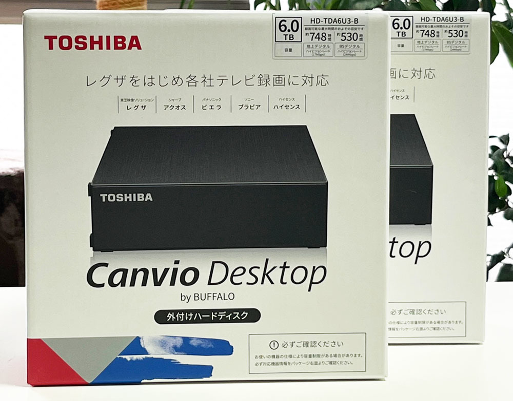 HD-TDA6U3-B 東芝 バッファロー 外付けHDD BUFFALO Canvio HD-TDA6U3-B