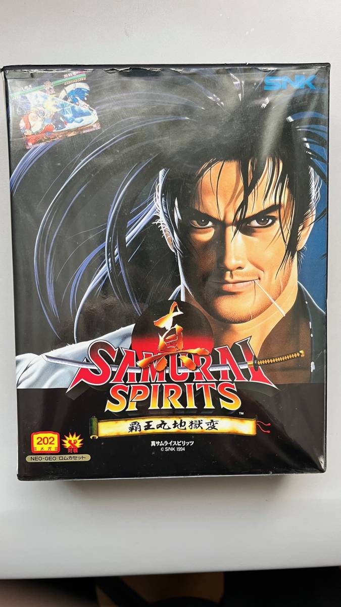 箱説明書付 SNK 真サムライスピリッツ 羅王丸地獄変 ネオジオ ロム