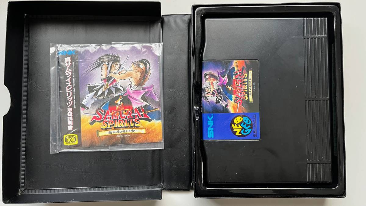箱説明書付 SNK 真サムライスピリッツ 羅王丸地獄変 ネオジオ ロム