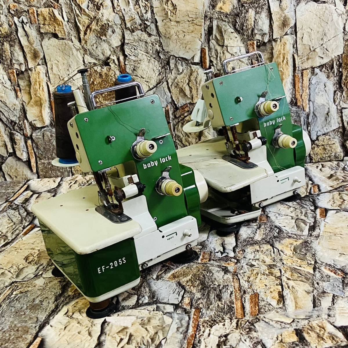 ジューキ ミシン EF-205S baby lock 電源コードなし2台まとめて現状品