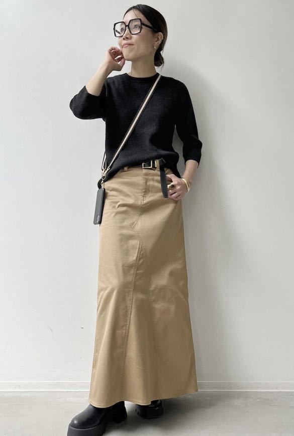 L'Appartement Chino Maxi Skirt 34