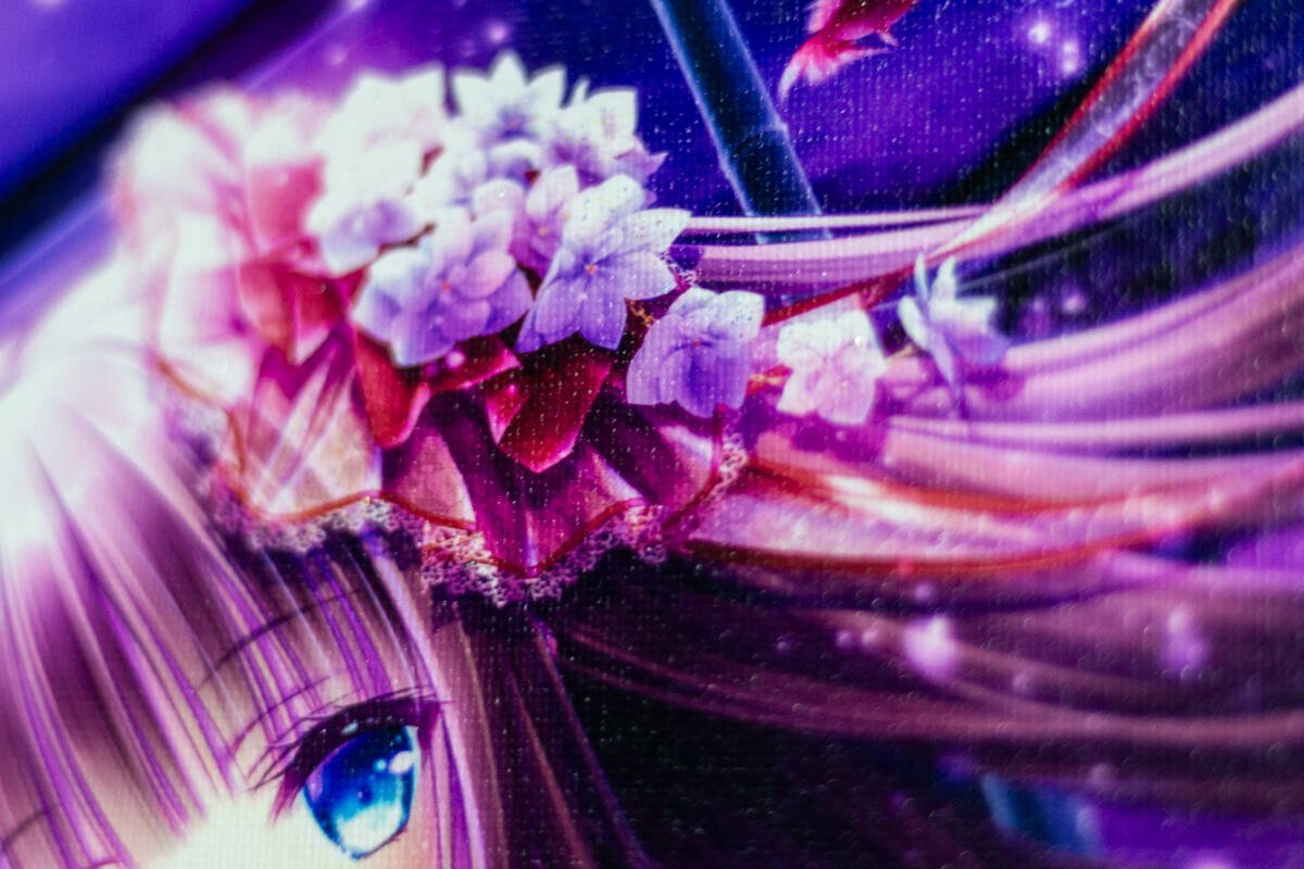 てぃんくる 『朱に染む流転 CE版』版画 ミクスドメディア アールビバン 