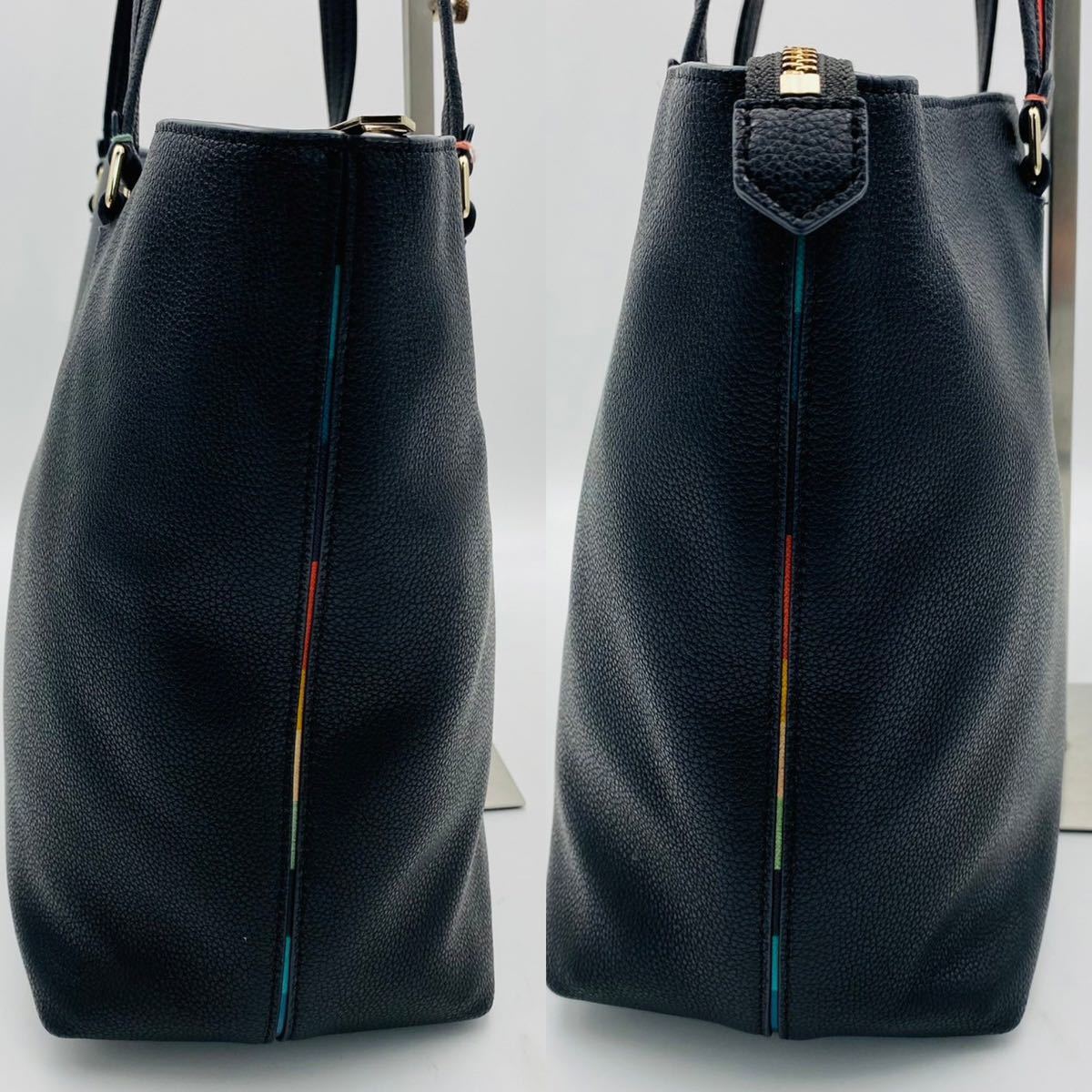 極美品 現行 ポールスミス Paul Smith メンズ ビジネス トートバッグ 