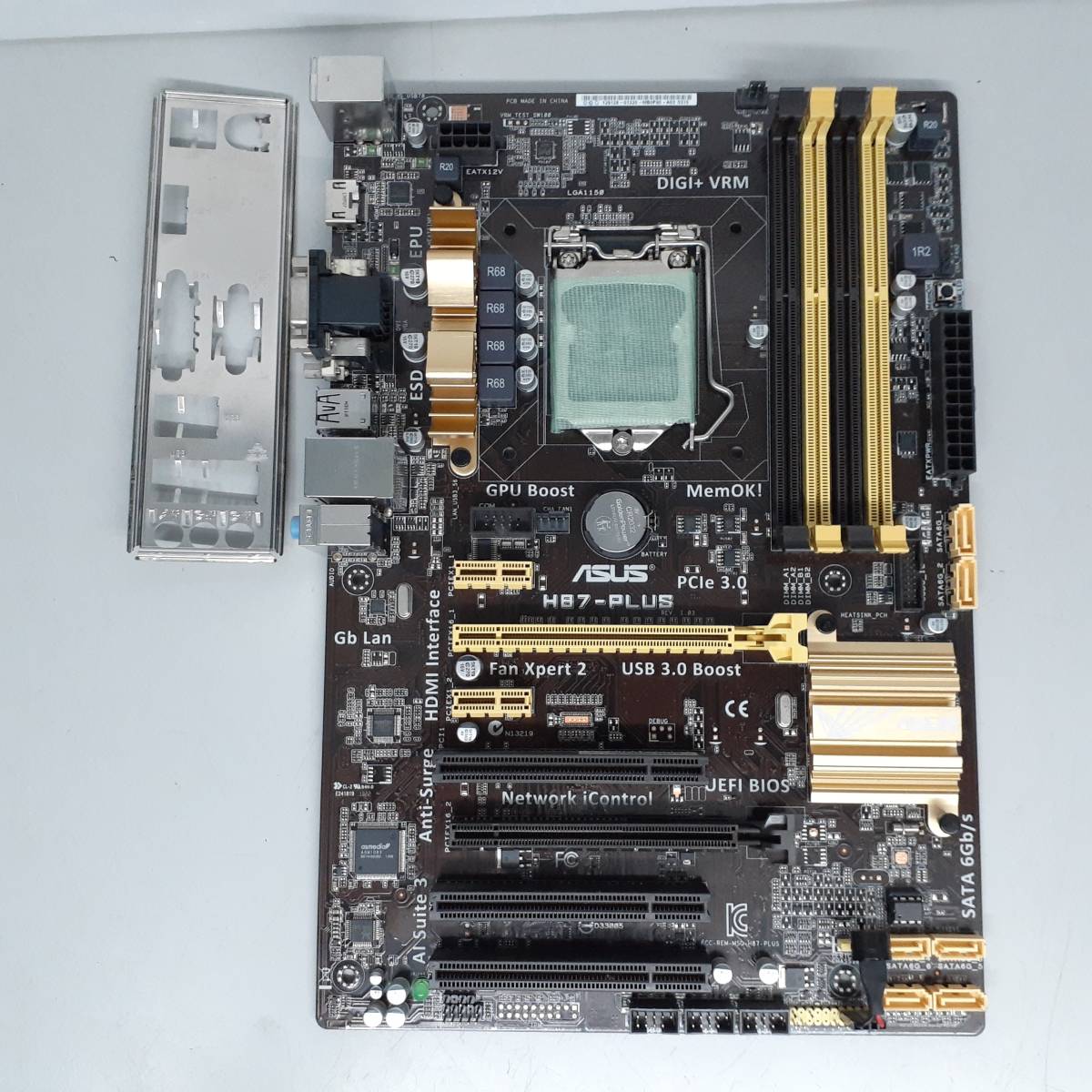ASUS H87-PLUS LGA1150 INTEL第4世代 Haswell CPU対応 ATX 中古 動作品