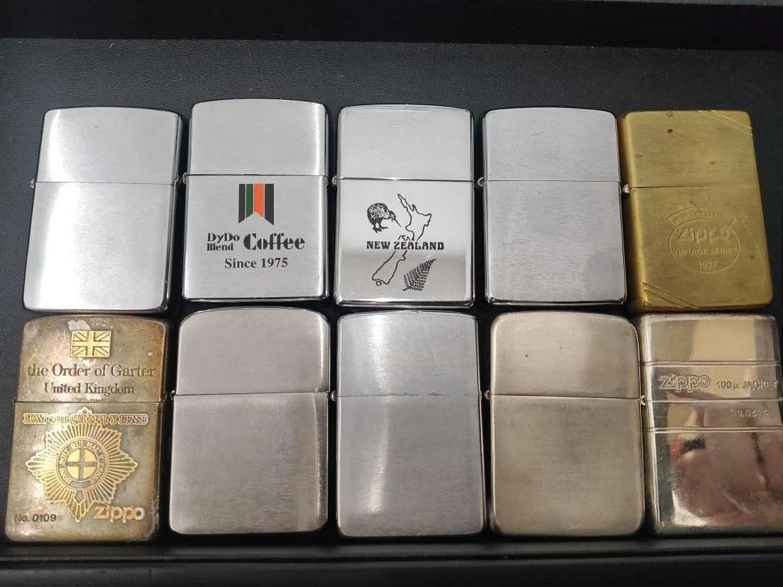 ＃3153F　☆ZIPPO　☆10個まとめ　☆ジッポー　☆火花確認　☆喫煙グッズ　☆オイルライター　☆箱なし