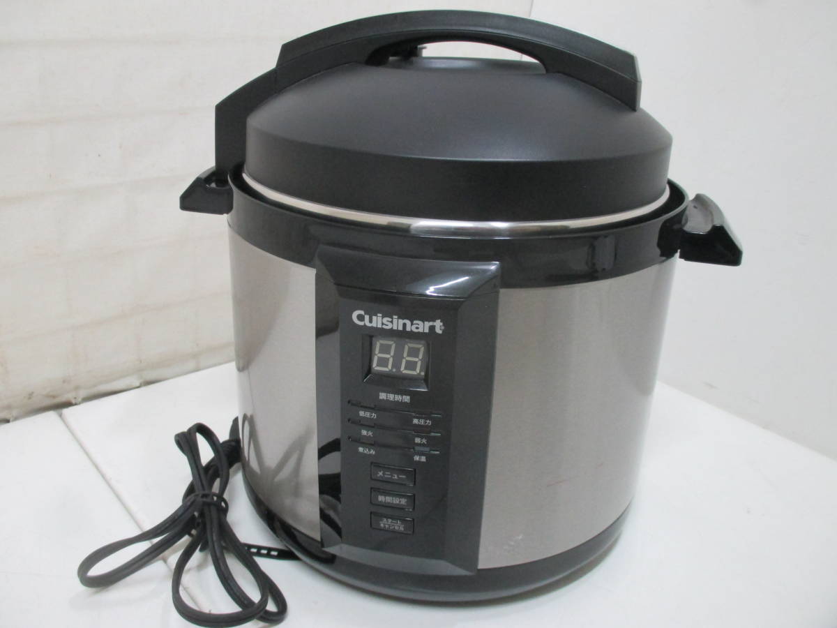 tt231108 Cuisinart クイジナート 電気圧力なべ CPC-400WJ/KJ 4人分 5合 4L 時短 圧力鍋 2019年製 現状渡し