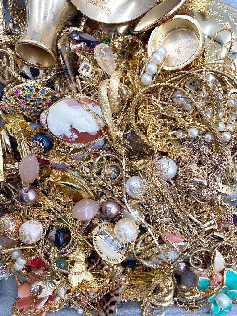 金メッキ イミテーション アクセサリー ネックレス リング 金メダル