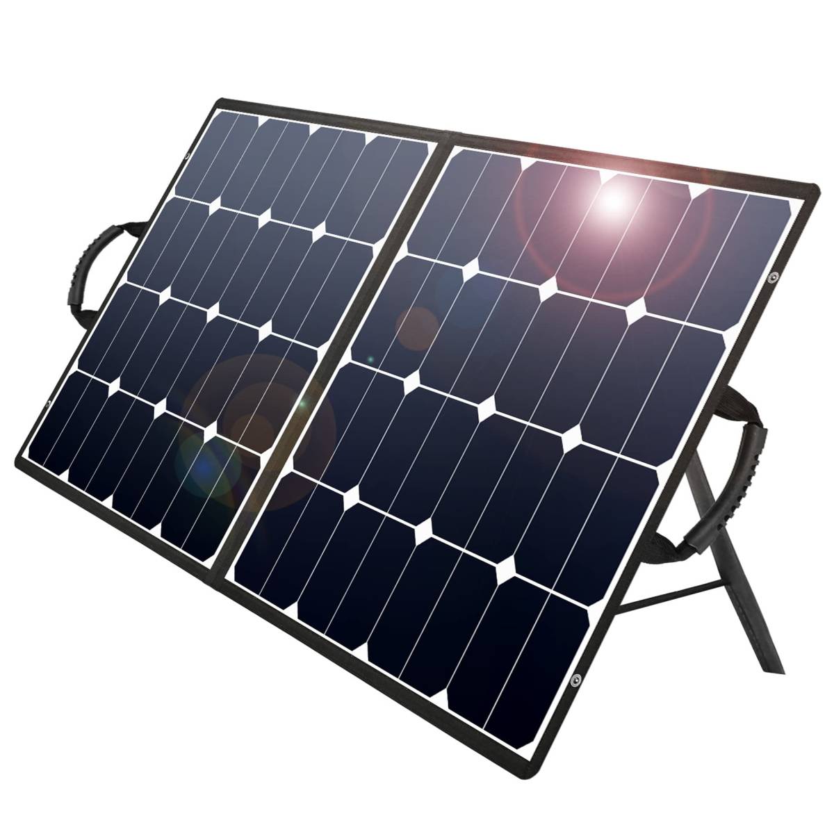 美品・18.8V】suaoki ソーラーチャージャー 100W 折りたたみ式