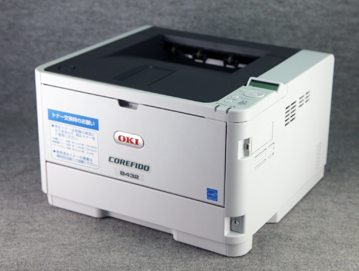 M◆沖電気工業(OKI)/A4モノクロLEDプリンタ/COREFIDO B432dnw/使用枚数3，132枚/動作良好