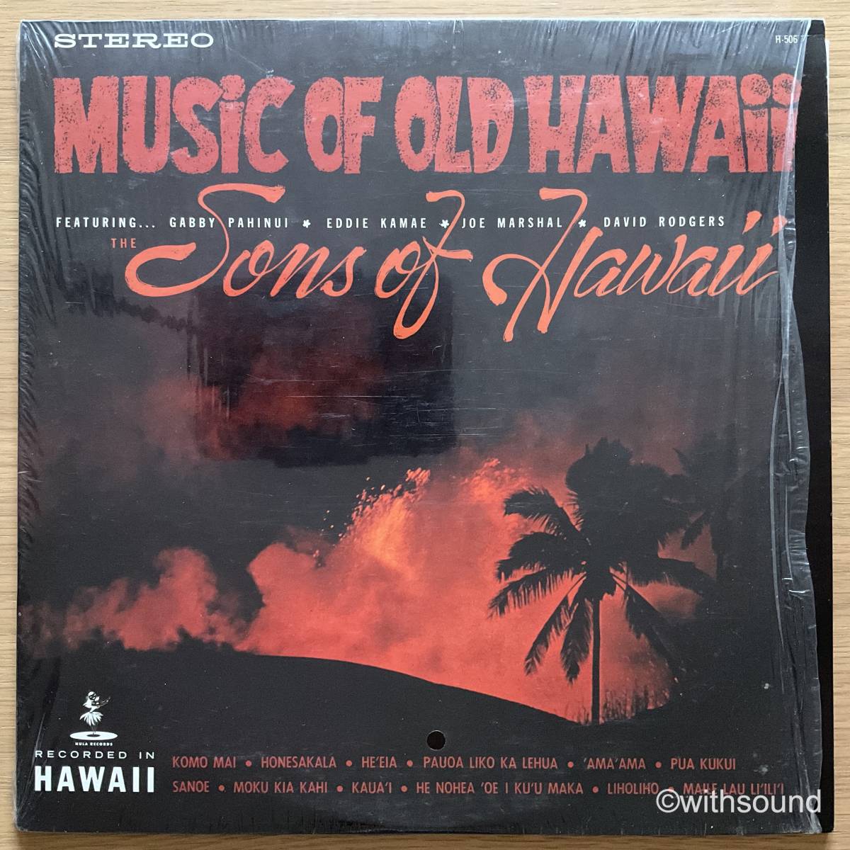 シュリンク付き SONS OF HAWAII Music Of Old Hawaii US REISSUE LP GABBY PAHINUI H-506