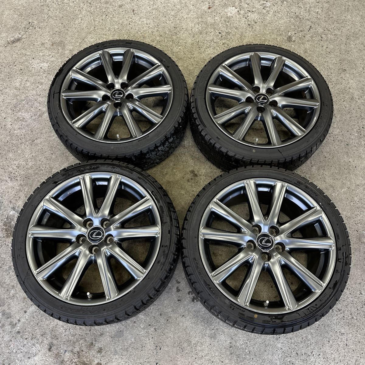 冬支度》レクサス GS Fスポーツ 純正ホイール・スタッドレスタイヤ 4本