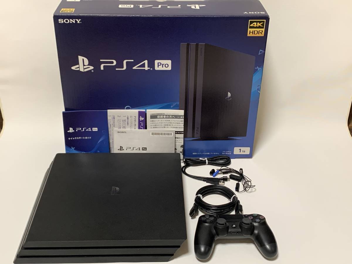 PlayStation4 Pro ジェット・ブラック 1TB CUH-7100BB01 初期化・動作
