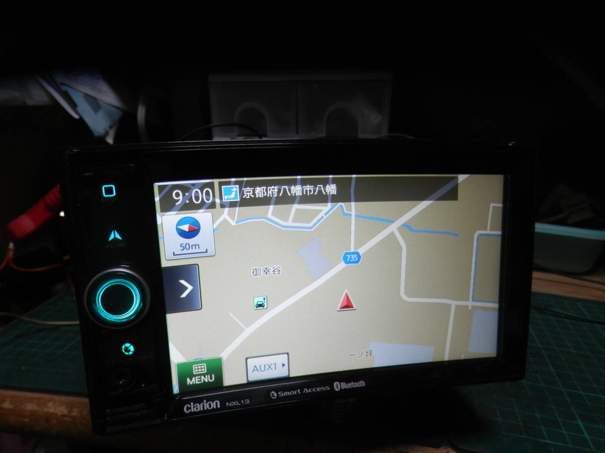 クラリオンンのスマートアクセス対応インダッシュナビ（NXL13）